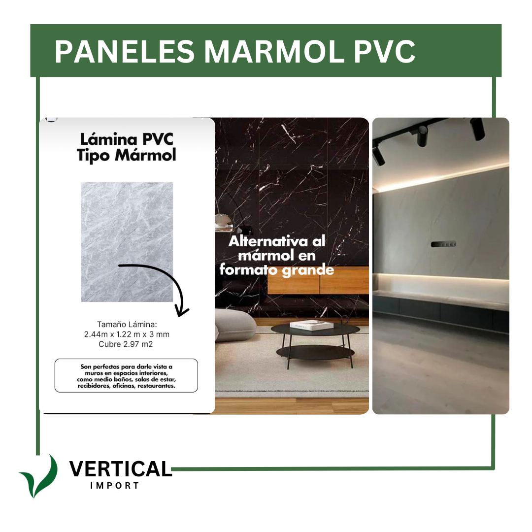 PANELES MARMOL PVC 2.44 X 1.22 M