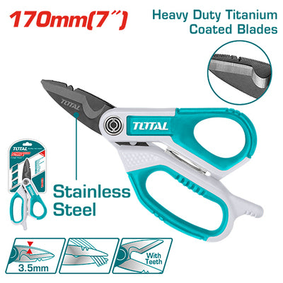 TIJERAS DE ELECTRICISTA 170MM - TOTAL
