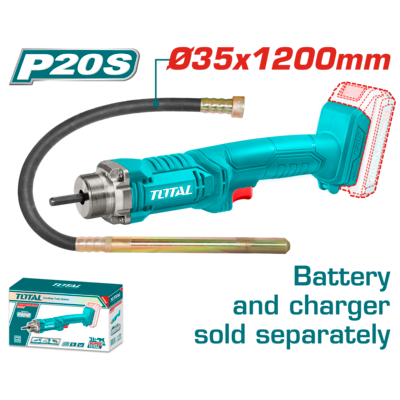 VIBRADOR DE CONCRETO A BATERÍA 20V - SIN BAT - TCVLI202301 - TOTAL