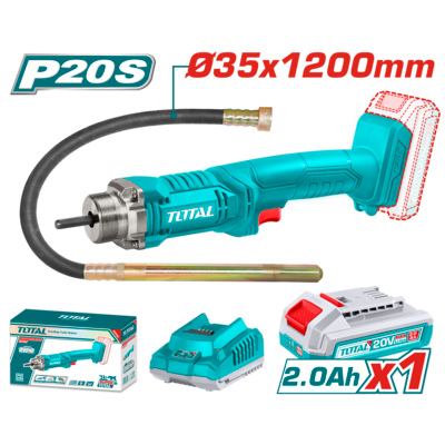 VIBRADOR DE CONCRETO A BATERÍA 20V - BAT/CAR - TCVLI2023011 - TOTAL