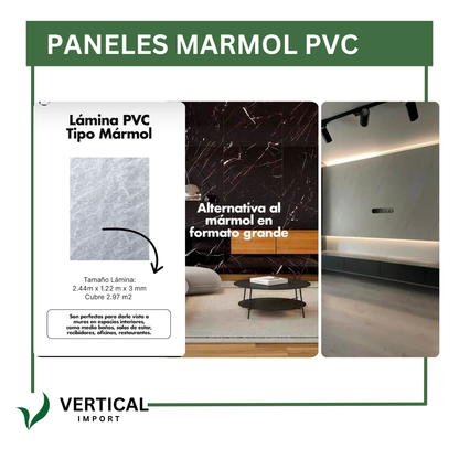 PANELES MARMOL PVC 2.44 X 1.22 M