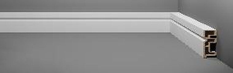 RODAPE PLASTICO AQUA NEW BRANCO MAX-MI C/FRISO 70 x 2400 x 15 CX/6 07981225