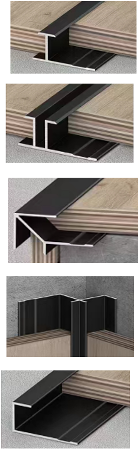 Accesorios y Terminaciones de Placas PVC Simil Madera. 2.44 x1.22